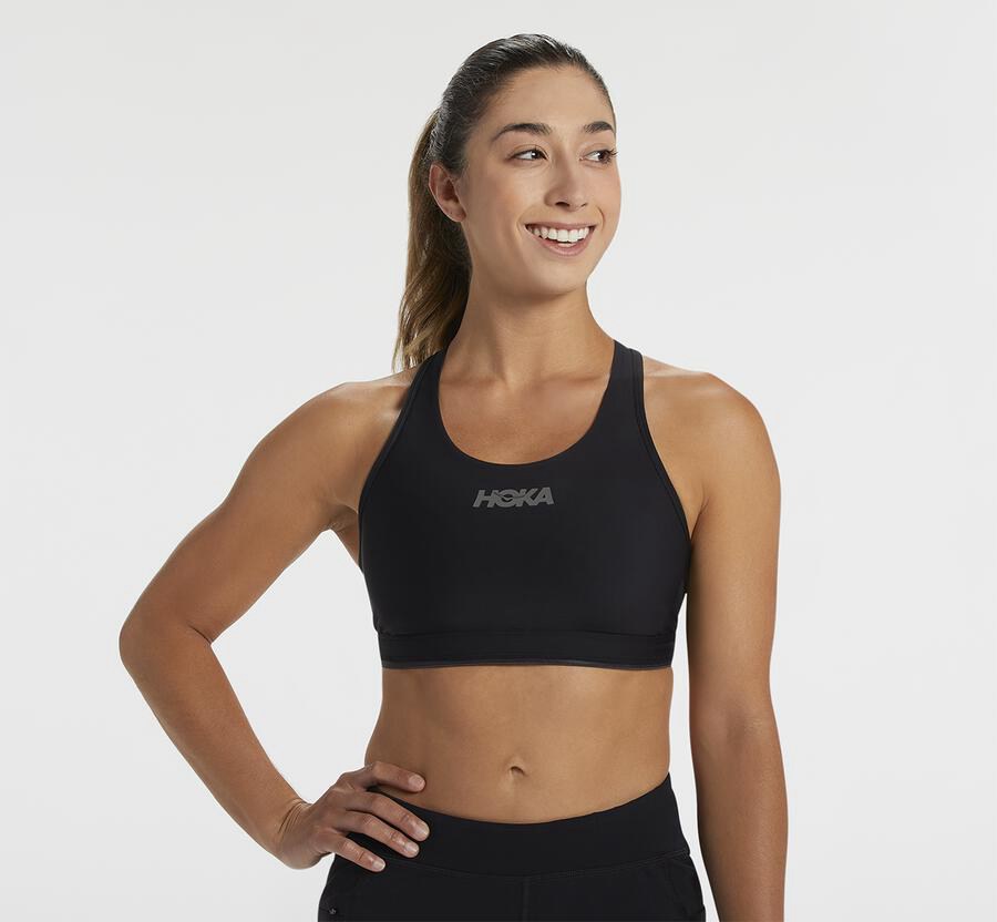 Hoka One One Performance Sports - Women Bras - Black,Australia WOZ-520987